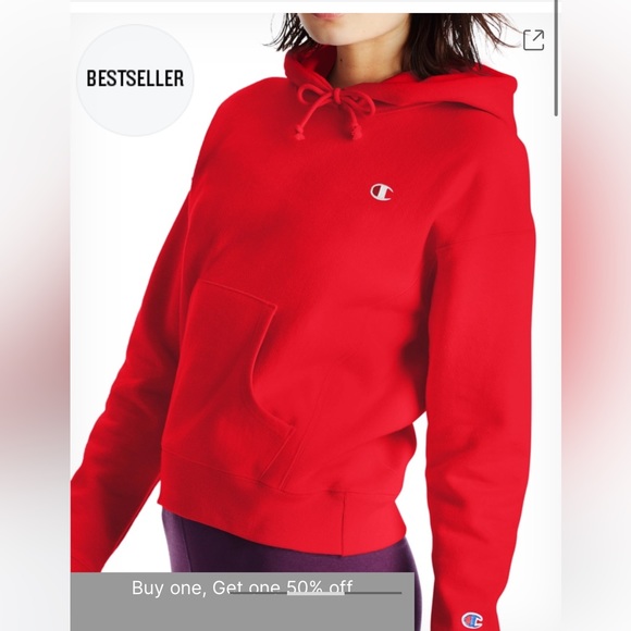 Champion Reverse Weave Sweatshirt red / scarlet - Picture 1 of 2